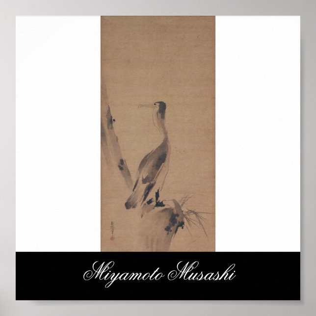 Gemälde von Miyamoto Musashi, c. 1600 Poster (Vorne)