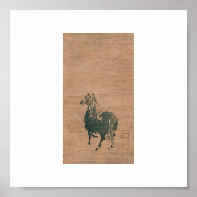 Gemälde von Miyamoto Musashi, c. 1600 Poster (Vorne)