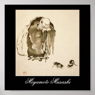 Gemälde von Miyamoto Musashi, c. 1600 Poster