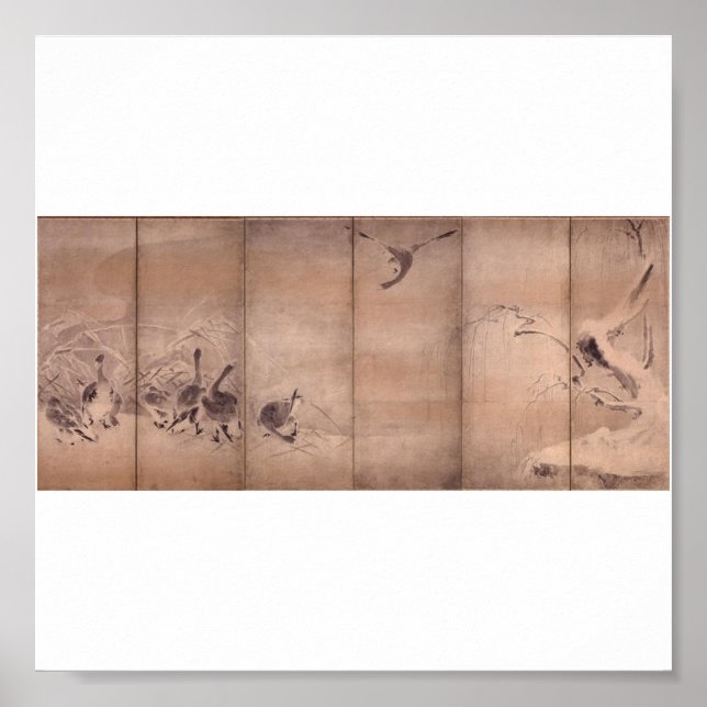 Gemälde von Miyamoto Musashi, c. 1600 Poster (Vorne)