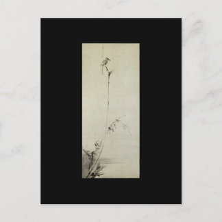 Gemälde von Miyamoto Musashi, c. 1600 Postkarte