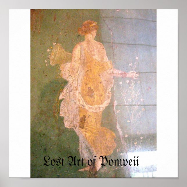 Gemälde von Pompeji Italien, verlorene Kunst von P Poster (Vorne)