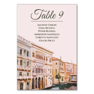 Gemälde von Venedig, Italien Tischnummer