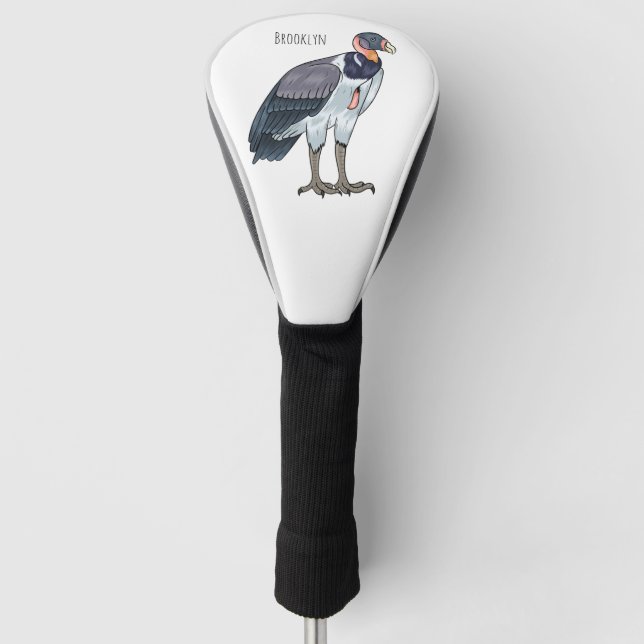 Gemälde zum Cartoon von Königsgeier Golf Headcover (Vorderseite)