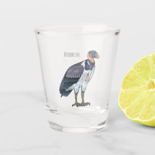 Gemälde zum Cartoon von Königsgeier Schnapsglas
