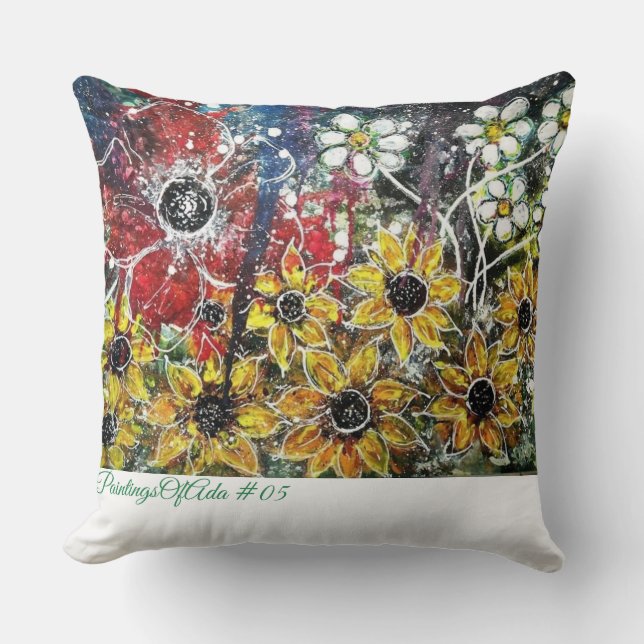 GemäldeOfAda #05 - Künstler - Unbekanntes Throw Ki Kissen (Vorderseite)