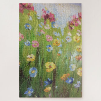 Gemäldete Blume Art Image Puzzle
