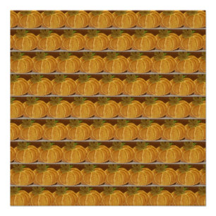 Gemäldete Kürbismuster Poster