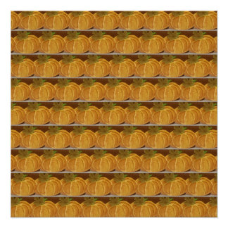 Gemäldete Kürbismuster Poster