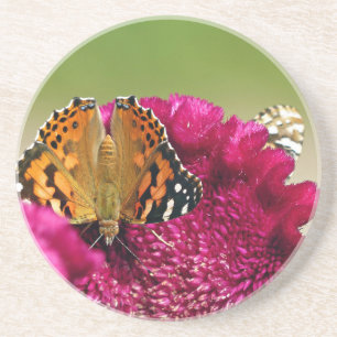 Gemäldete Lady Butterfly Getränkeuntersetzer