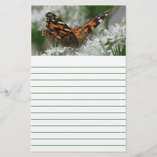 Gemäldete Lady Butterfly - Linken Briefpapier (Vorderseite)