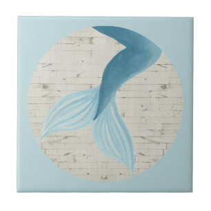 Gemäldete Meerjungensammlung Fliese