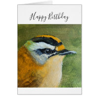 Gemäldete Vogelgrippe Geburtstagskarte