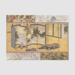 Gemäldetes Koromandel ändern Bildschirm Seidenpapier