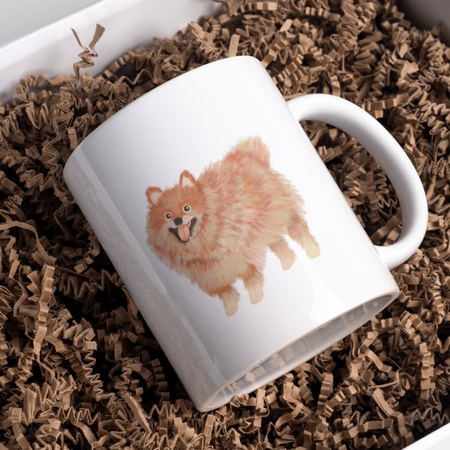 Gemäldetes Spitz Kaffeetasse (Von Creator hochgeladen)