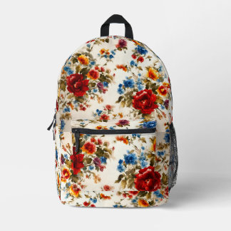 Gemalt Е lecker und zarte farbenfrohe Sommer-Blume Bedruckter Rucksack