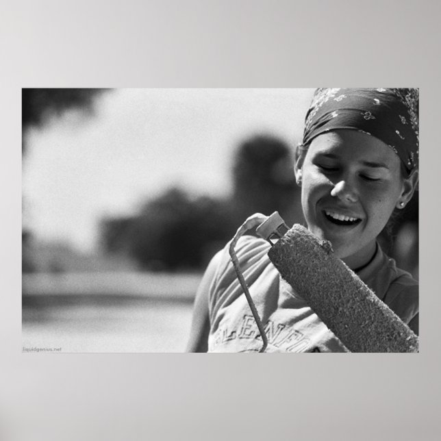 Gemalt Gecko Poster (Vorne)