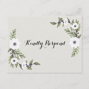 Gemalte Anemonen UAWG Postkarte