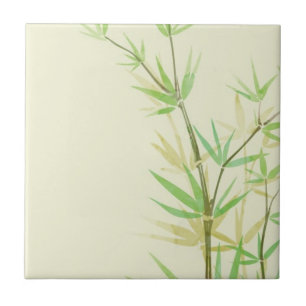 Gemalte Aquarellkarte mit wildem stilisiertem Fliese