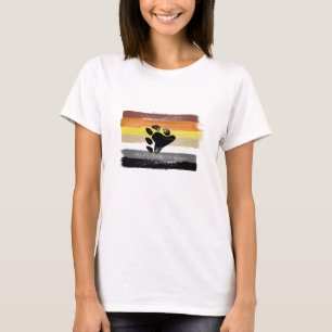 GEMALTE BÄR-PRIDE-FLAGGE UND SYMBOL T-Shirt