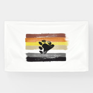 GEMALTE BÄR-STOLZFLAGGE UND SYMBOL BANNER