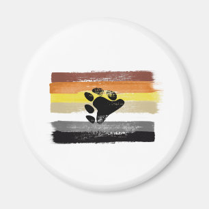 GEMALTE BÄR-STOLZFLAGGE UND SYMBOL MAGNET