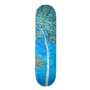 gemalte Bäume Skateboard