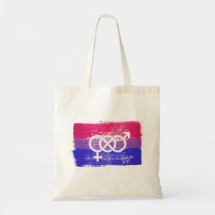 GEMALTE BISEXUELLE SYMBOL STOLZFLAGGE TRAGETASCHE