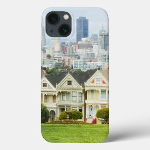 Gemalte Damen, viktorianische Häuser und Skyline Case-Mate iPhone Hülle