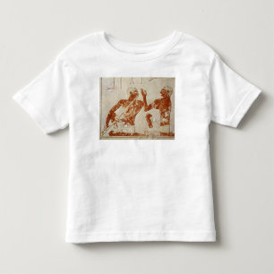 Gemalte Entlastung, die einen Flötenspieler Kleinkind T-shirt