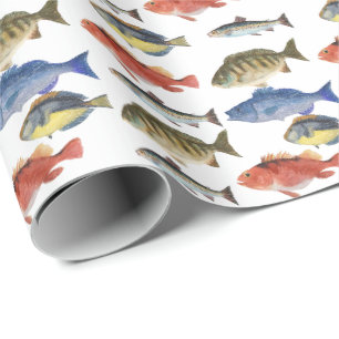 Gemalte Fische Geschenkpapier