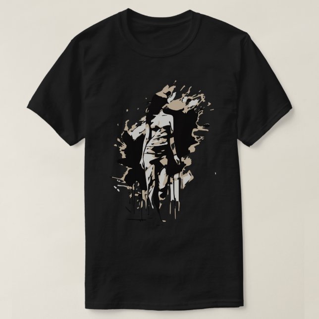 gemalte Frau 1 T-Shirt (Design vorne)