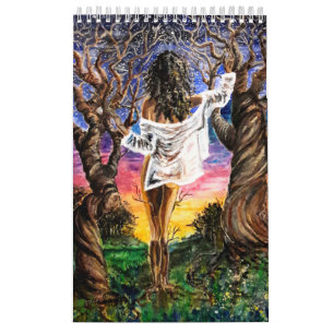 Gemalte Frauen Kalender