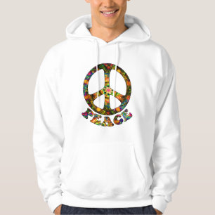 Gemalte FriedensKapuzenpullis Hoodie