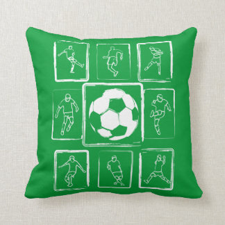 Gemalte Fußballfähigkeiten motivierend Kissen