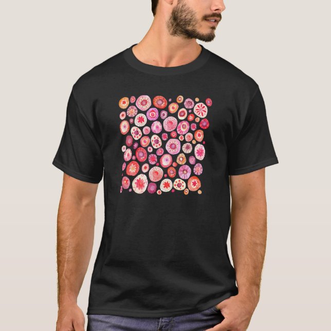 Gemalte Gärten T-Shirt (Vorderseite)