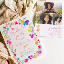 Gemalte Gartenanlagen Wildblumen Wiese Abschluss