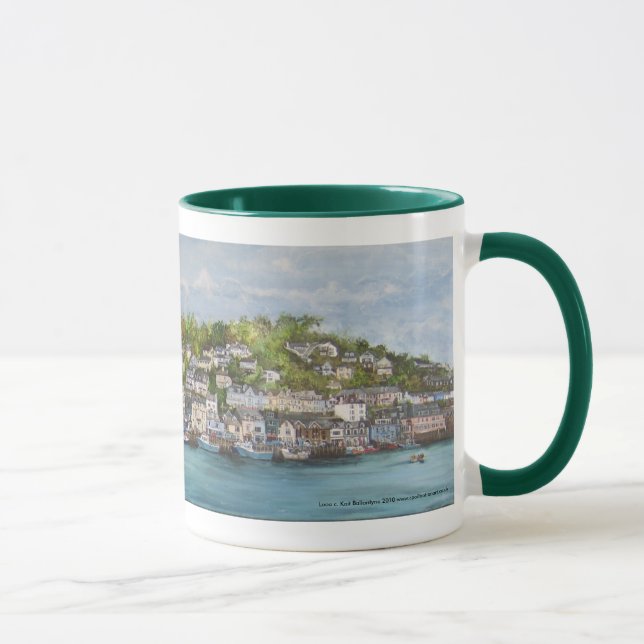 Gemalte Looe Tasse durch Kait Ballantyne (Rechts)