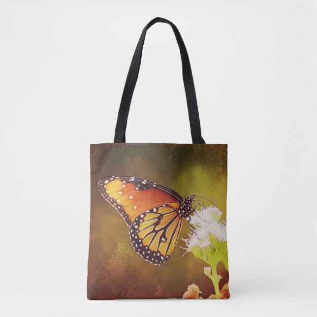 Gemalte Monarch-Schmetterlings-Taschen-Tasche (Vorderseite)