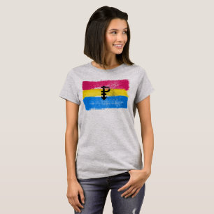 GEMALTE PANSEXUAL STOLZ-FLAGGE und SYMBOL T-Shirt