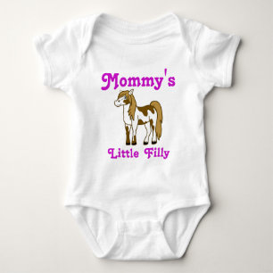 Gemalte Pferdegewohnheit scherzt Shirt mit rosa