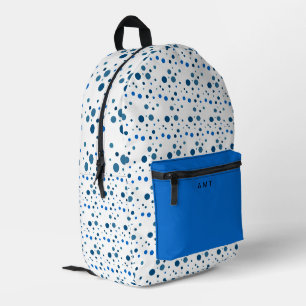 Gemalte Polka Dot Spots Personalisierter Name farb Bedruckter Rucksack