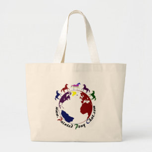 Gemalte Pony-Tasche Jumbo Stoffbeutel