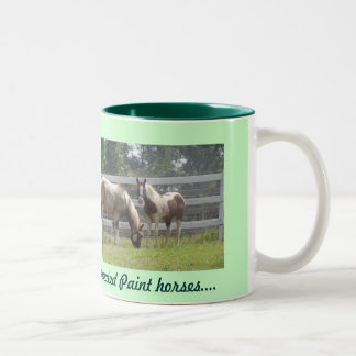 Gemalte Ponys Zweifarbige Tasse