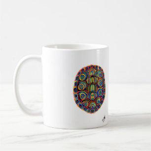 Gemalte Schildkröte-Muschel-Tasse Tasse