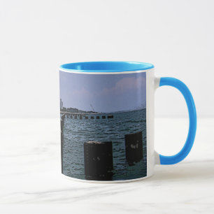 Gemalte Ufer des Michigansees Tasse