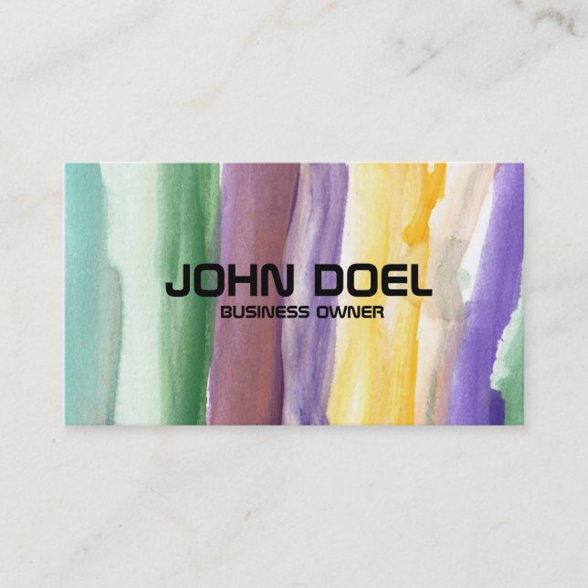 gemalte Visitenkarte (Vorderseite)