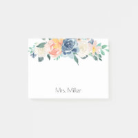 Gemalte Watercolor-Blumen personalisiert