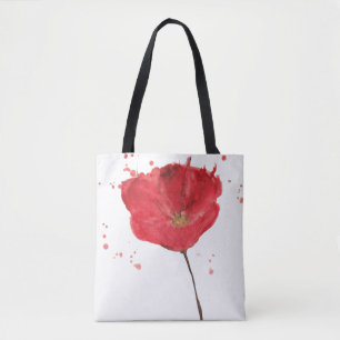Gemalte Watercolormohnblumen-Blume 2