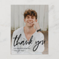 Gemalte Word bearbeitbare Farbe Danke Postcard